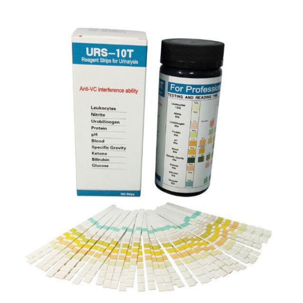 Тест-полоски QWE-100 URS-10T д – обзор и цена Urinalysis Reagent Strip