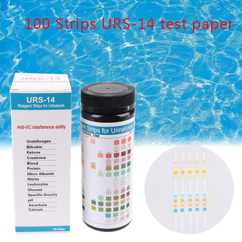 URS-14 100 полосок для анализа – обзор и цена Urinalysis Reagent Strip